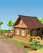 Image result for Village House Cartoon Image