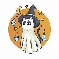 Image result for Cartoon Ghost Cat