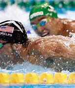 Image result for Michael Phelps and Chad Le Clos Meme
