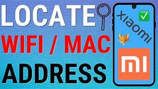 Image result for Mac Address Wi-Fi Poco F3
