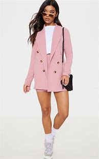 Image result for Pink Blazer with Brass Buttons