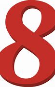 Image result for Red Number 8 Clip Art