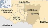 Image result for Map of Chechnya and Ukraine