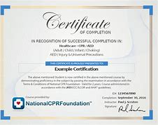 Image result for CPR Save Award Certificate