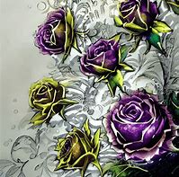 Image result for Gothic Rose Drawing