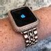Image result for Rose Gold Apple Watch with Grey Band
