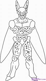 Image result for Dragon Ball Z Cell Coloring Pages