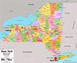 Image result for Map of Upstate New York State Cities and Towns