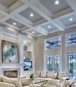 Image result for Coffered Ceiling Living Room