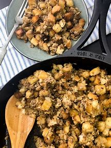 Image result for Cooking Stuffing in Dutch Oven Open Fire