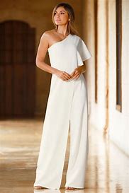 Image result for White Silk Jumpsuit