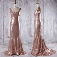 Image result for Metallic Rose Gold Dress