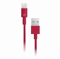 Image result for USB to Lightning Cable Red White