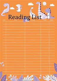 Image result for Bullet Journal Reading Log Printable