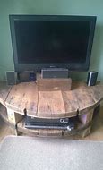 Image result for Old Cable Reel TV Stand