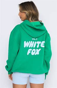 Image result for Plain White Hoodie with Black Pocket