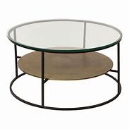 Image result for Round Glass Top Coffee Table