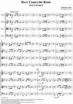 Image result for Here Comes the Bride Sheet Music. Size: 150 x 212. Source: www.pinterest.com