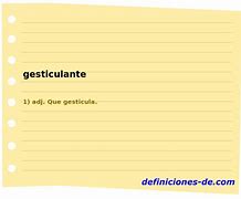 Image result for gesticulante