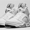 Image result for Jordan 5 Metallic White Laces