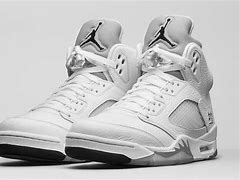 Image result for Jordan 5s White