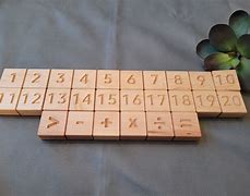 Image result for Wooden Number Blocks