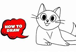 Image result for Cat Sitting Down Drawing Easy