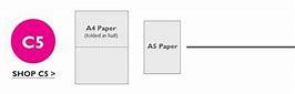 Image result for C5 Envelope Size vs A4 Paper