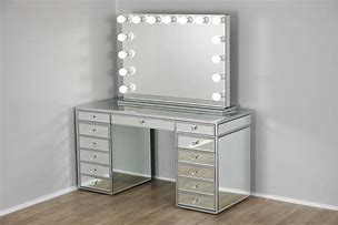 Image result for Mirrored Vanity Desk