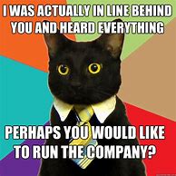 Image result for Corporate Cat Meme