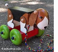 Image result for Homemade Pull Toys