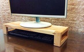 Image result for How to Make a Wooden Monitor Stand