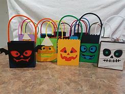 Image result for Halloween Paper Treat Bags