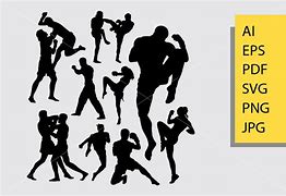 Image result for Fighting Silhouette Stickers