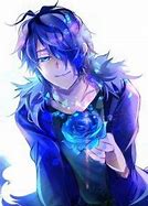 Image result for Male Anime Cyan Hair