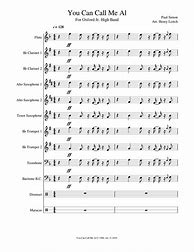 Image result for Call Me Al Trump Sheet Music