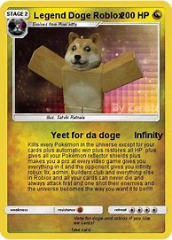 Image result for Roblox Doge Pokemon Card