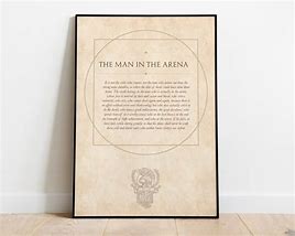 Image result for Man in the Arena Canvas Wall Art US Flag