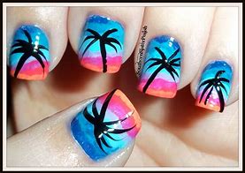 Image result for Beach Nail Art Designs