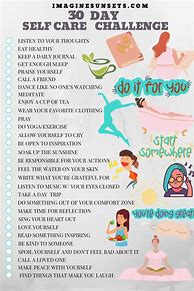 Image result for 30-Day Self-Care Challenge Template