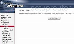 Image result for Comtrend Router Reset