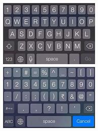 Image result for 6 On Phones Keyboard