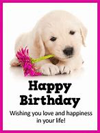 Image result for Cute Puppy Happy Birthday Card
