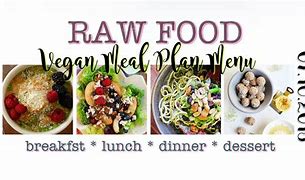 Image result for Raw Food Diet Menu