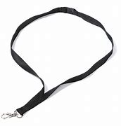 Image result for Plain Black Lanyard