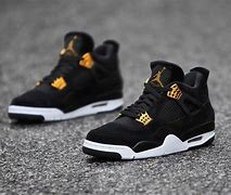 Image result for jordans iv retro black gold