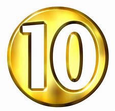 Image result for Yellow Number 10 Clip Art