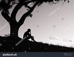 Image result for Silhouette Man Under Tree