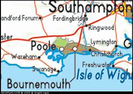 Image result for Terrain Map of Poole