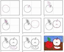 Image result for How to Draw an Apple Step by Step